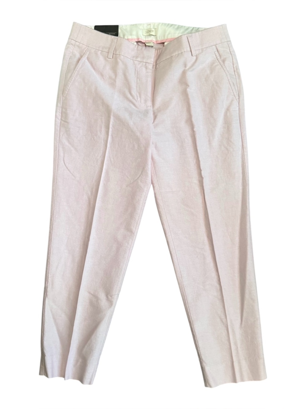 J. Crew Light Pink Cotton Pants sz 8 NWT 724